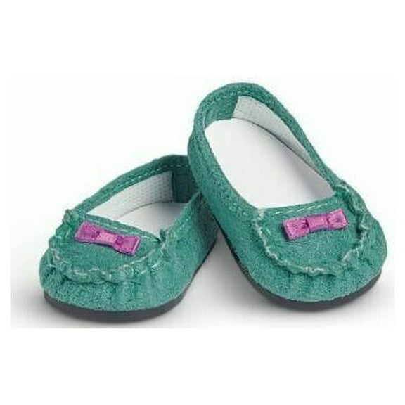 American Girl Teal Moccasins for 18 inch Doll