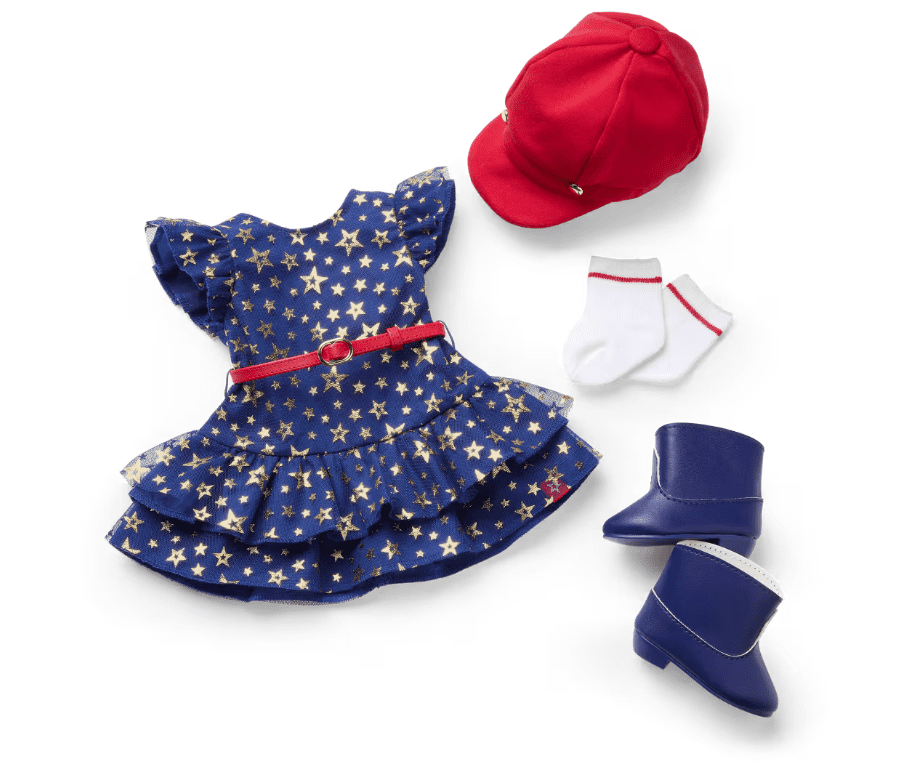 American Girl Team AG Navy Dress Set for 18 inch Dolls