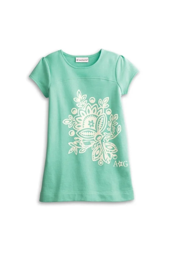 Tropical Bloom Tunic, T-Shirt Size M 10/12