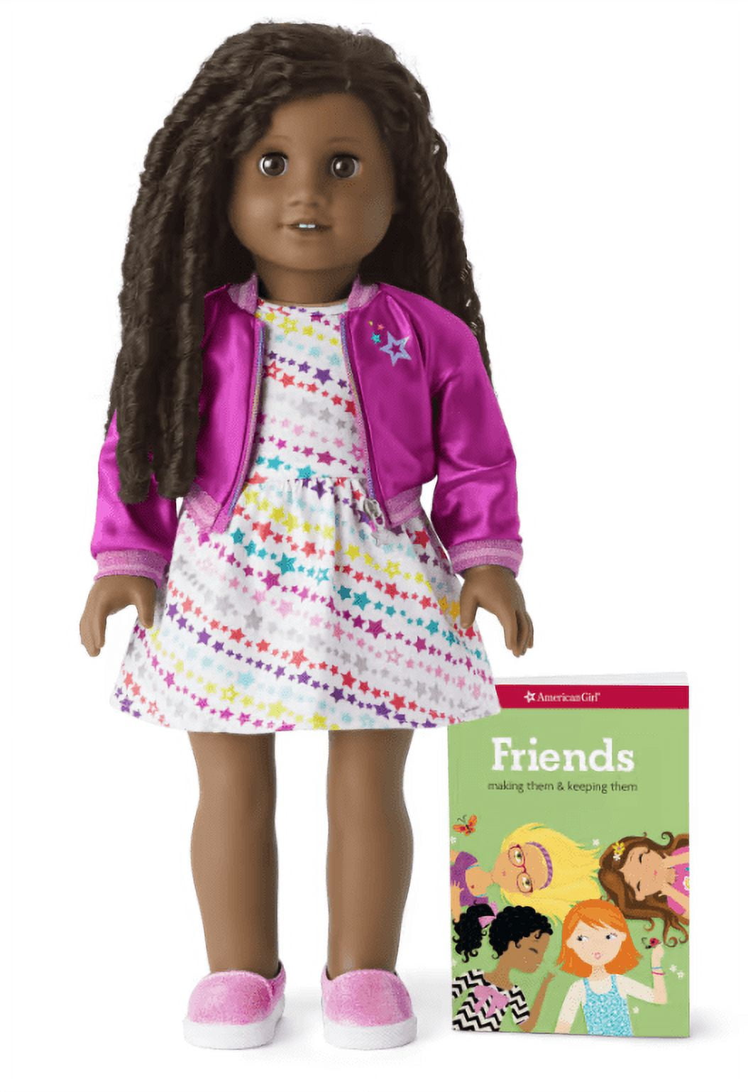 American Girl Truly Me 18 inch Doll 67 Brown Eyes Deep Skin Curly Hair