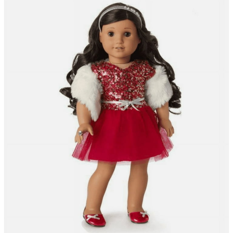 American Girl Truly Me Decked Out Holiday Dress for 18