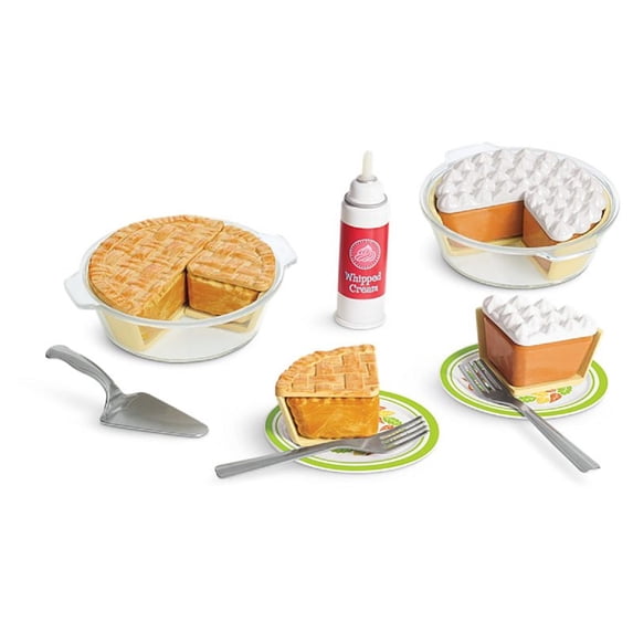 American Girl Truly Me Doll Pie Baking Set with 2 Pie Pans, 2 Crusts, 2 Plates, 2 Forks