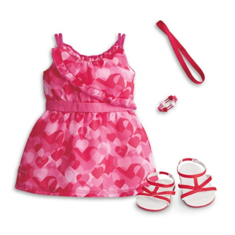 American girl hotsell heart dress