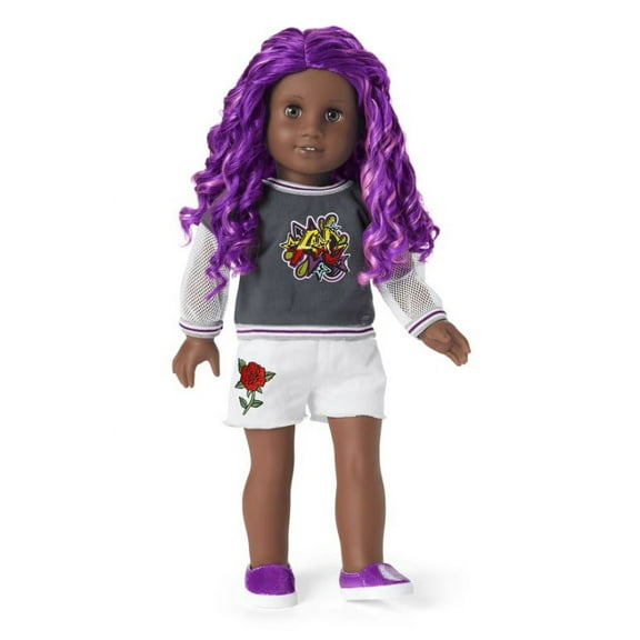 American Girl Truly Me Street Chic 91 18 inch doll with Purple Hair and Gray Eyes