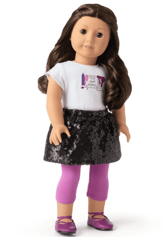 American Girl Truly Me True Sparkle Salon Outfit for 18 inch Dolls