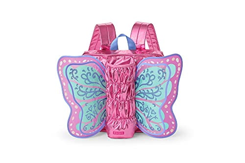 Pink and Blue Butterfly Wings Doll Carrier Backpack
