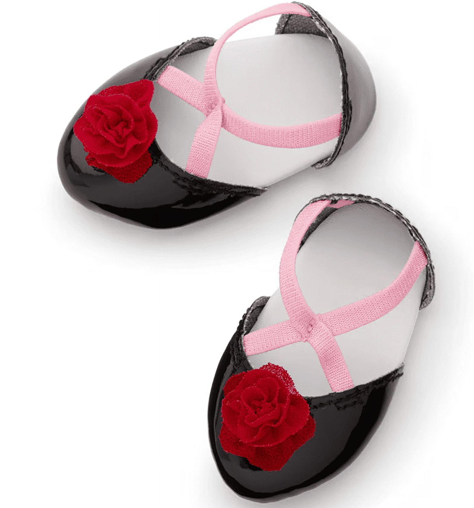 American Girl X Janie and Jack Holiday Rose Ballet Flats for 18 inch Dolls
