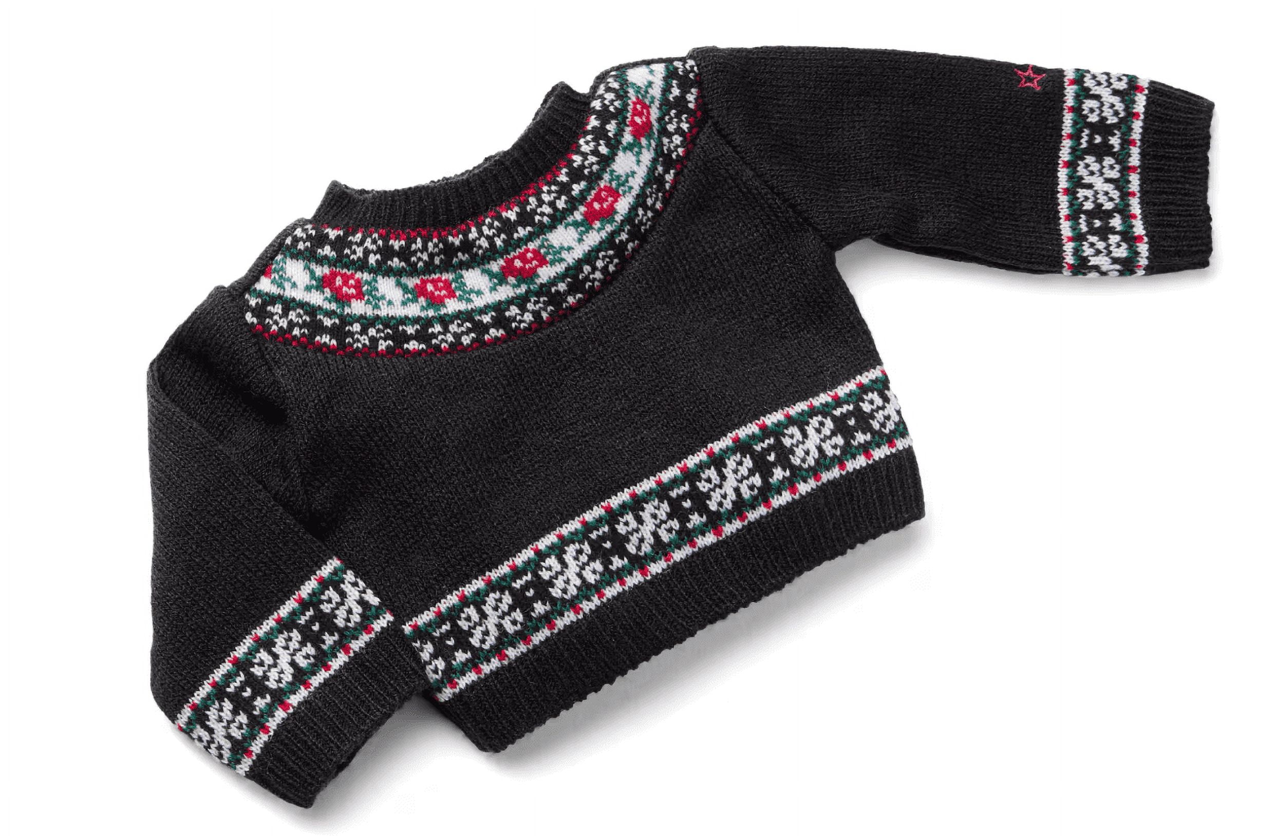 American Girl X Janie and Jack Rose Fair Isle Sweater for 18 inch Dolls