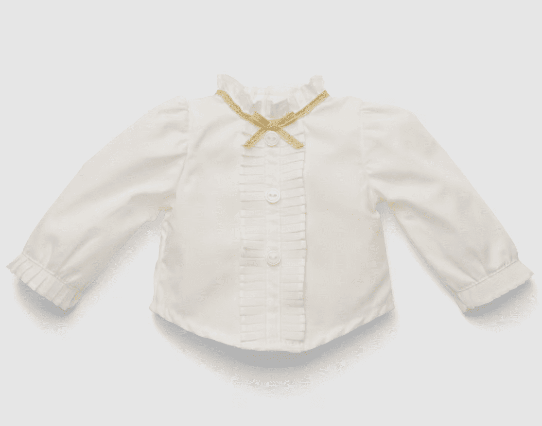 American Girl X Janie and Jack Ruffles and Ribbon Blouse for 18 inch Dolls
