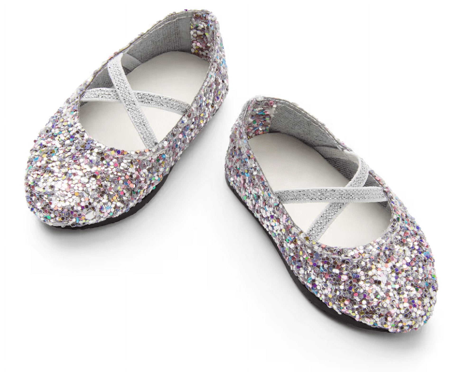 American Girl X Something Navy Twinkling Tinsel Ballet Flats for 18 inch Dolls