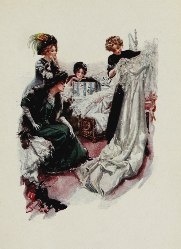 American Girls in Miniature 1912 Trousseau Canvas Art - Harrison Fisher (24 x 36)