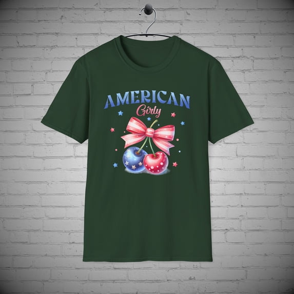 American Girly t-shirt, July 4th Shirt, Independence Day tee