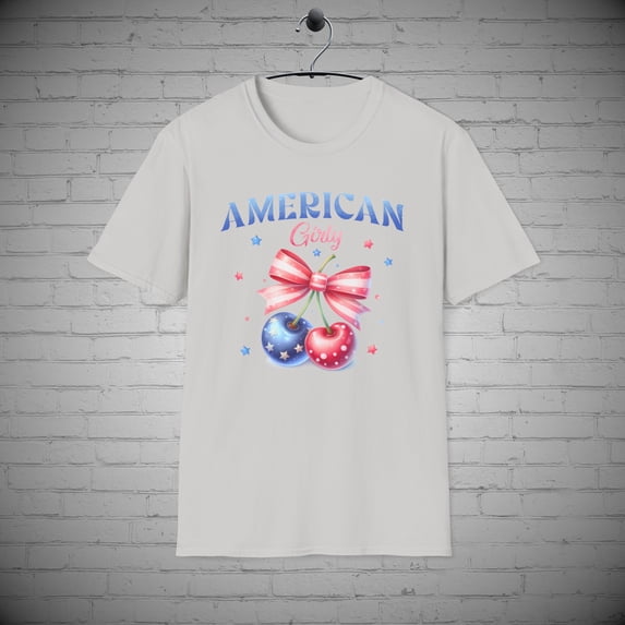 American Girly t-shirt, July 4th Shirt, Independence Day tee