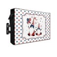 thumbnail image 1 of American Gnomes Brave Outdoor TV Cover 70 to 75 Inch Weatherproof, Blue Red Star Filling Independence 600D Oxford TV Covers with Waterproof Zipper, Outside Flat TV Screen Protector 68"Wx42"Hx4.5"D, 1 of 7