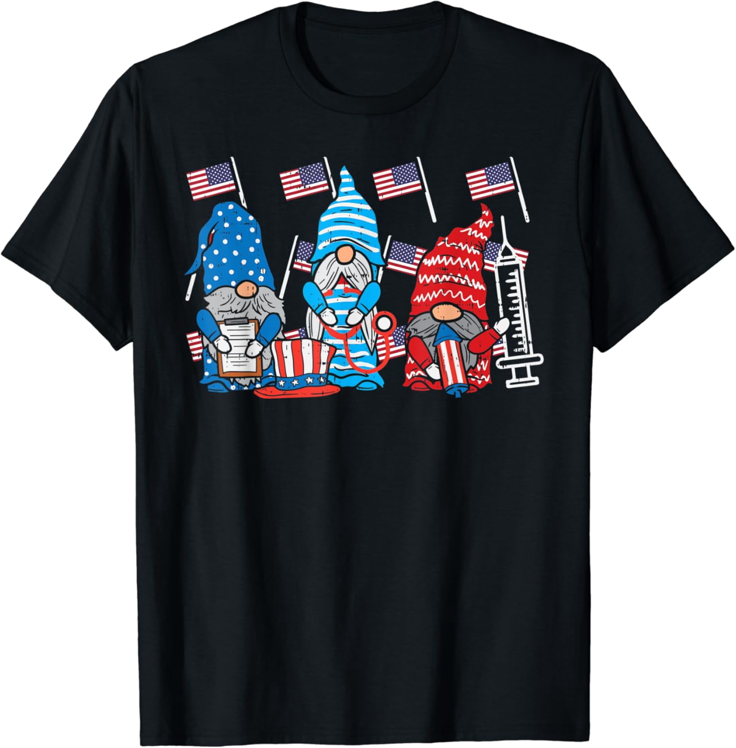 Morigins Welcome American Gnomes Hausflagge – 4. Juli, Patriotisch, 71,1x101,6 Cm