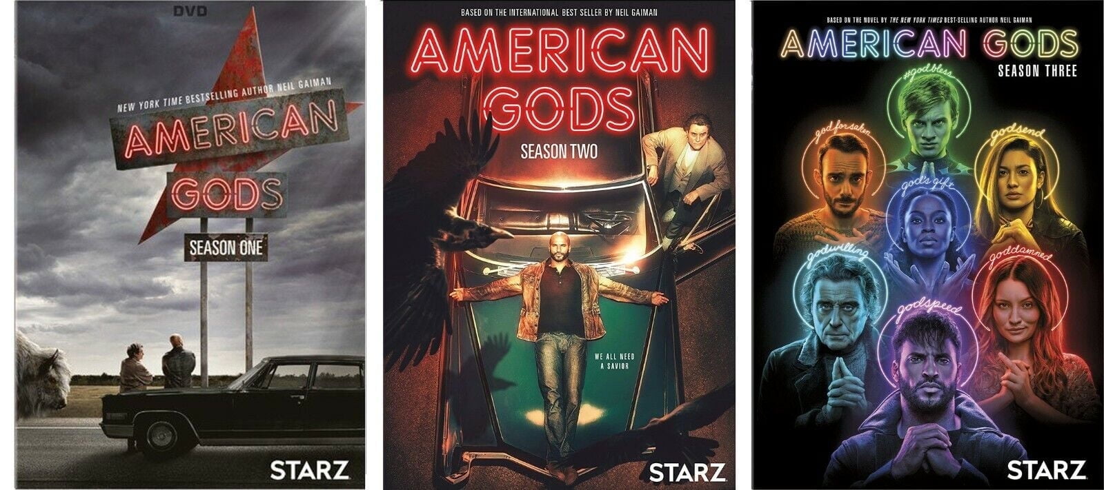American Gods: Complete Series DVD Box Set (Seasons Barbados Ubuy