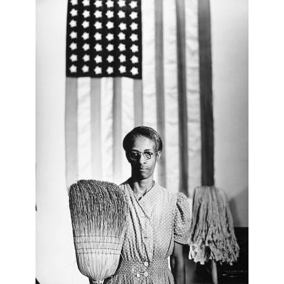 American Gothic, 1942, Figurative World Culture Unframed Giclee Print Wall Art by Gordon Parks Sold by Art.Com