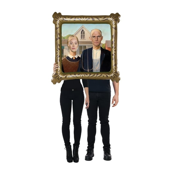 American Gothic Mock Painting Adult Costume | One Size Fits Most