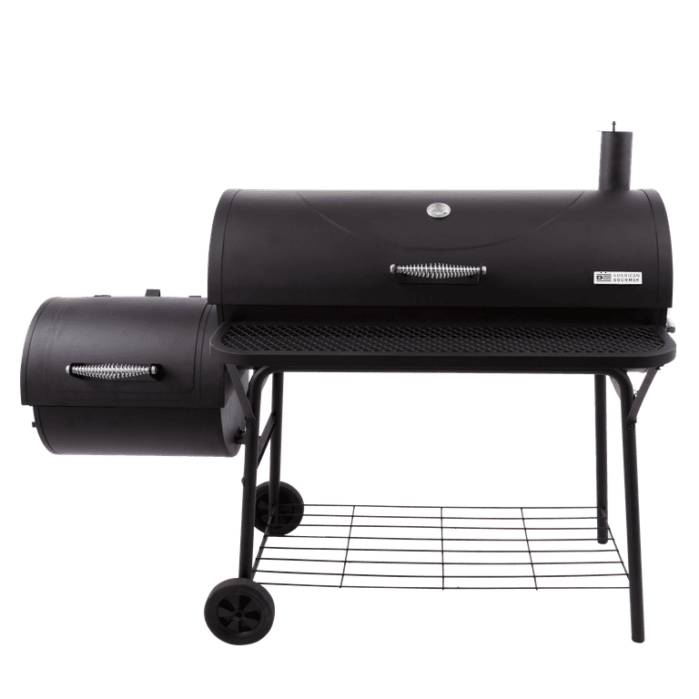 Char-Broil American Gourmet 1280 Offset Smoker for Outdoor BBQ