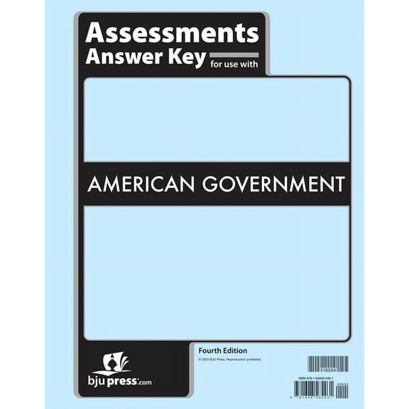 American Government Assessments Answer Key (4Th Edition)