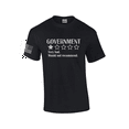 thumbnail image 1 of American Government Very Bad Would Not Recommend Stars Funny American Flag Sleeve Mens Short Sleeve T-shirt Graphic Tee-Black-xxxl, 1 of 4