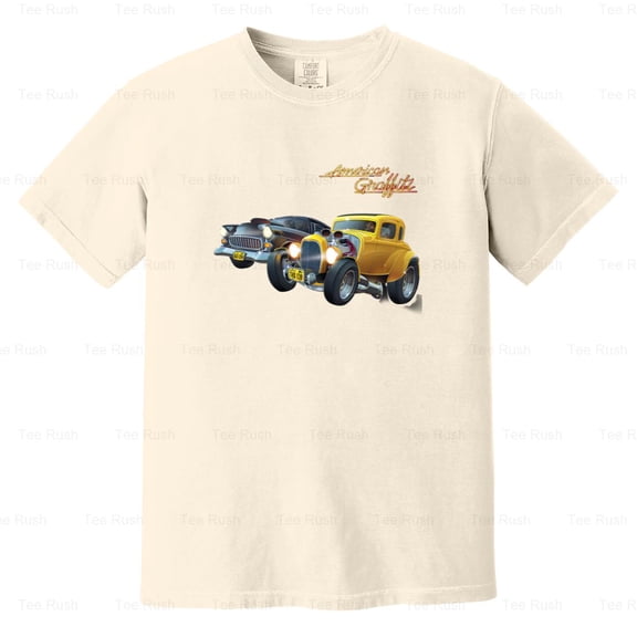 American Graffiti Classic 60s Movie George Lucas Cars, (1), Comfort Color T-Shirt Unisex, up to 4XL