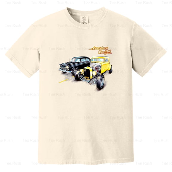 American Graffiti Classic 60s Movie George Lucas Cars, (2), Comfort Color T-Shirt Unisex, up to 4XL