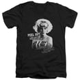 thumbnail image 1 of American Graffiti Peel Out S/S Adult V-Neck 30/1 T-Shirt Black, 1 of 1