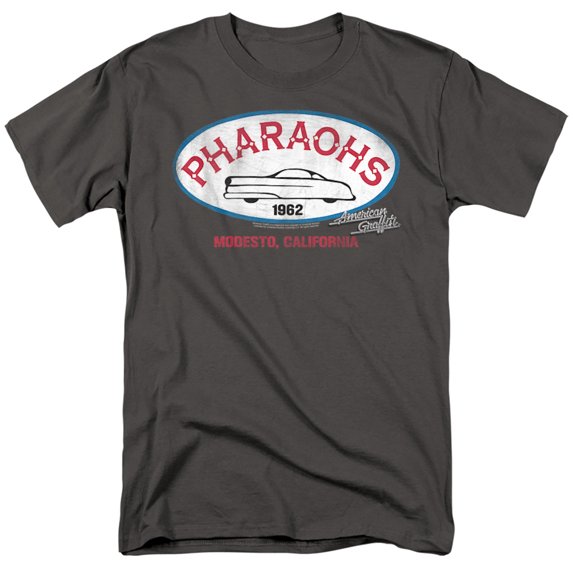 American Graffiti Pharaohs Unisex Adult T Shirt, Charcoal, 6X Large