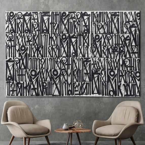 American GraffitiGraffiti Printed, Retna Artwork, Street Graffiti Wall Decor, Retna, American Street Art, Abstract Artwork, Canvas Wall Decor - 5P-Rolled Canvas