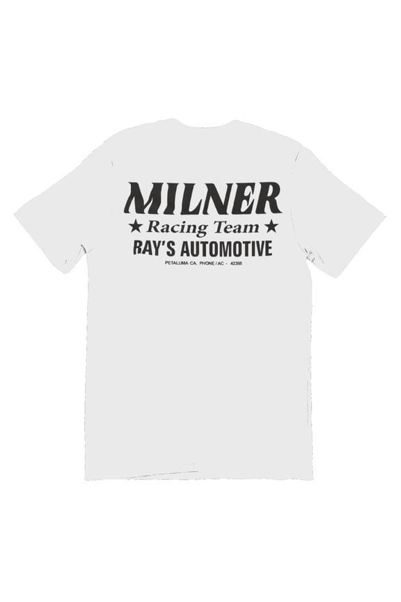 American Grafitti Milner Racing Team White Mens T Shirt Ford Drag Racing Hot Rods