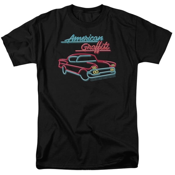 American Graffiti Men's Neon T-shirt X-Large Black