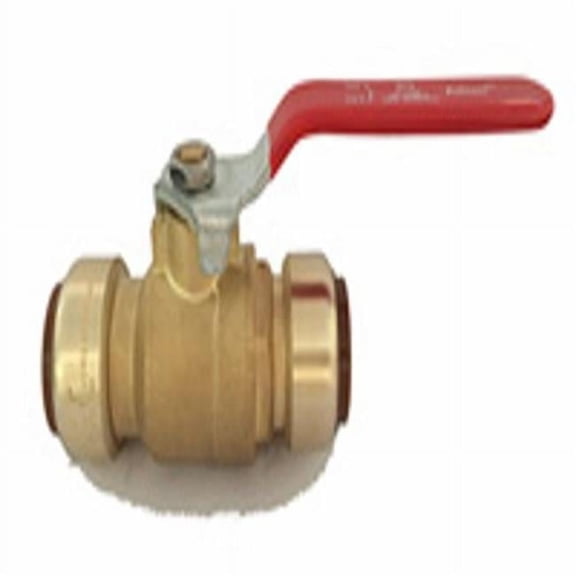 American Granby BPBV1NL 1 in. Brass Push On Ball Valve