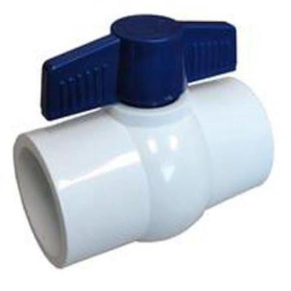 American Granby EMIP200SE 2" PVC Slip x Slip Ball Valve with Blue Handle