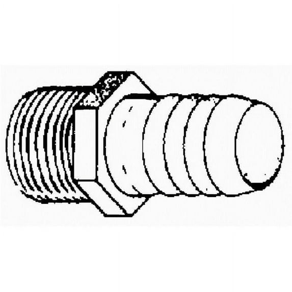 American Granby ERBMA1-2NL Hex Adapter Male Bronze - 0.5 in.