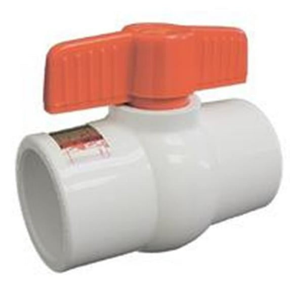 American Granby HMIP200SE 2 in. Socket Molded in Place Ball Valve PVC EPDM - White