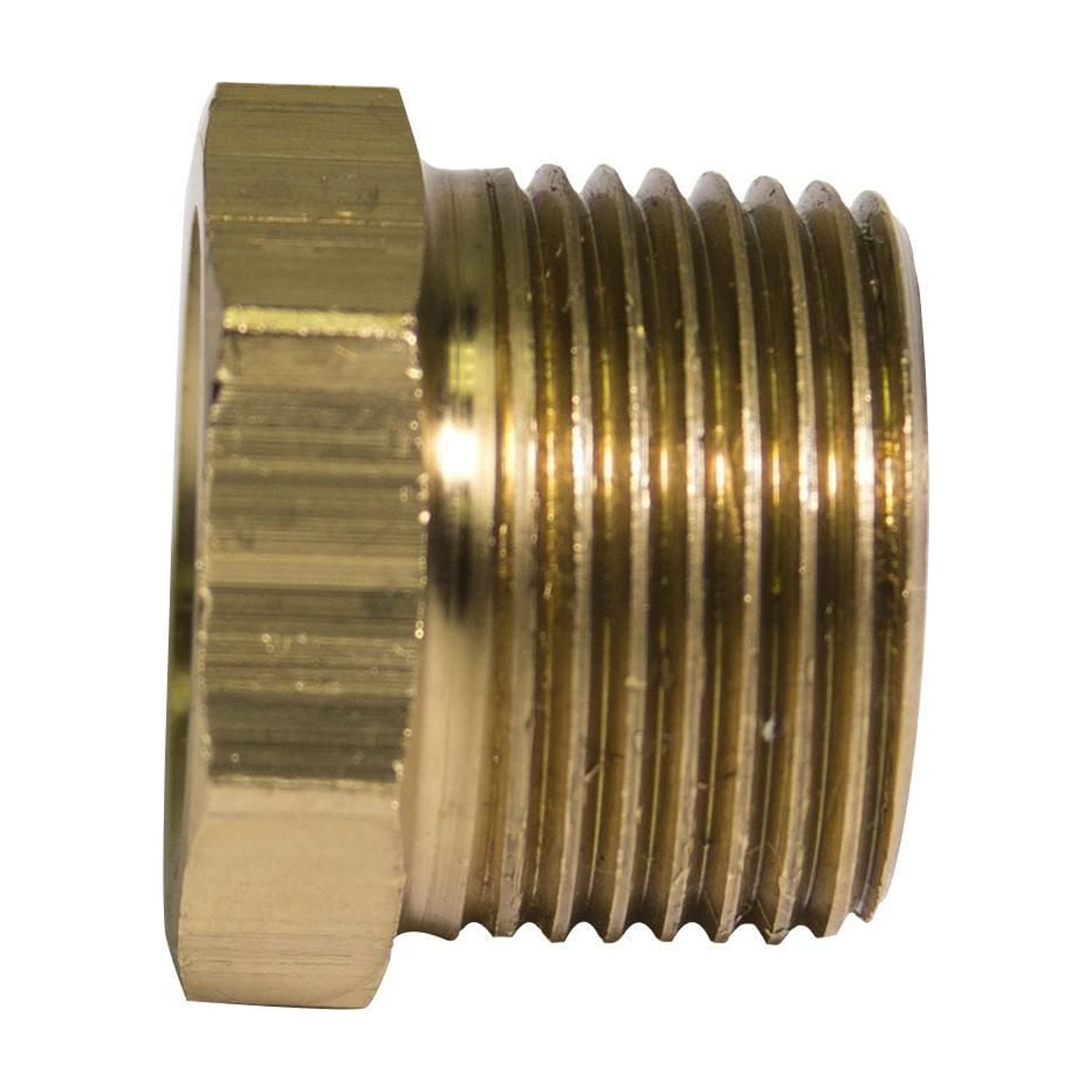 American Grease Stick (AGS) Brass Pipe Thread Reducer Bushing 210928 3/4" Male NPT x 1/2