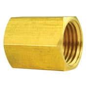 American Grease Stick AGS Brass SAE Inverted Flare Union - For joining 2 1/4 lines with double-flared ends - Thread 7/16-24, 1 each, sold by each