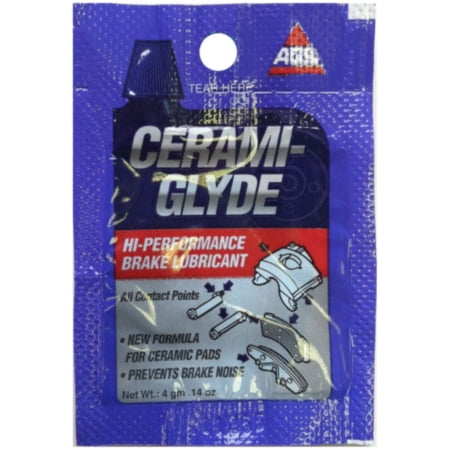 American Grease Stick (AGS) Cerami-Glyde Silicone Brake Lubricant, Pouch, 4 g