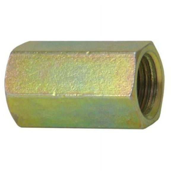 American Grease Stick (AGS) Steel Brake Line Union, 3/16 (M10x1.0 Bubble), Unions are used to join two brake, fuel, or transmission lines together, 1/card, sold by each