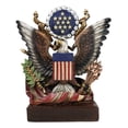 thumbnail image 1 of American Great Seal Bald Eagle Olive Branch Arrows Pluribus Unum Desktop Plaque, 1 of 9