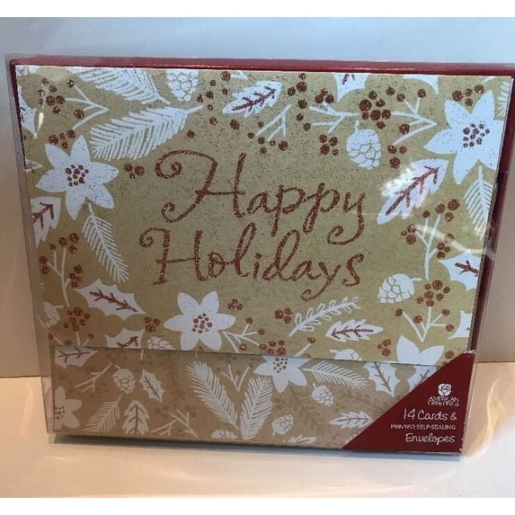 American Greeting Christmas/Holiday Cards 14 Ct NEW