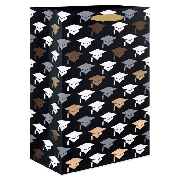 American Greetings 10" Medium Graduation Gift Bag, Mortarboard (1-Count)