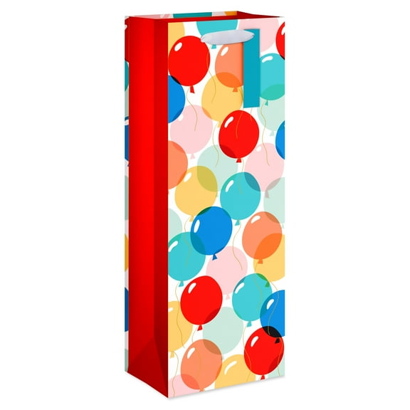 American Greetings 12.75 in. Birthday Beverage Bag, Balloons (1-Count)
