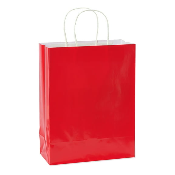 American Greetings 13 in. Large Solid Red Gift Bag for All Occasions (1-Count)