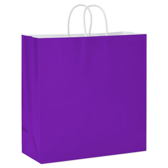 American Greetings 15 in. Jumbo Square Purple Gift Bag for All Occasions (1-Count)