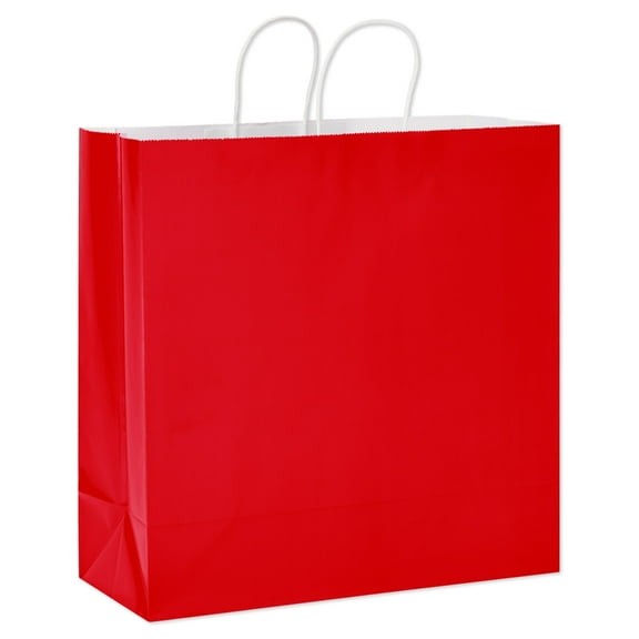 American Greetings 15 in. Jumbo Square Red Gift Bag for All Occasions (1-Count)