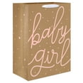 thumbnail image 1 of American Greetings 20" Jumbo Kraft Gift Bag for Baby Girl Baby Shower (1-Count), 1 of 4