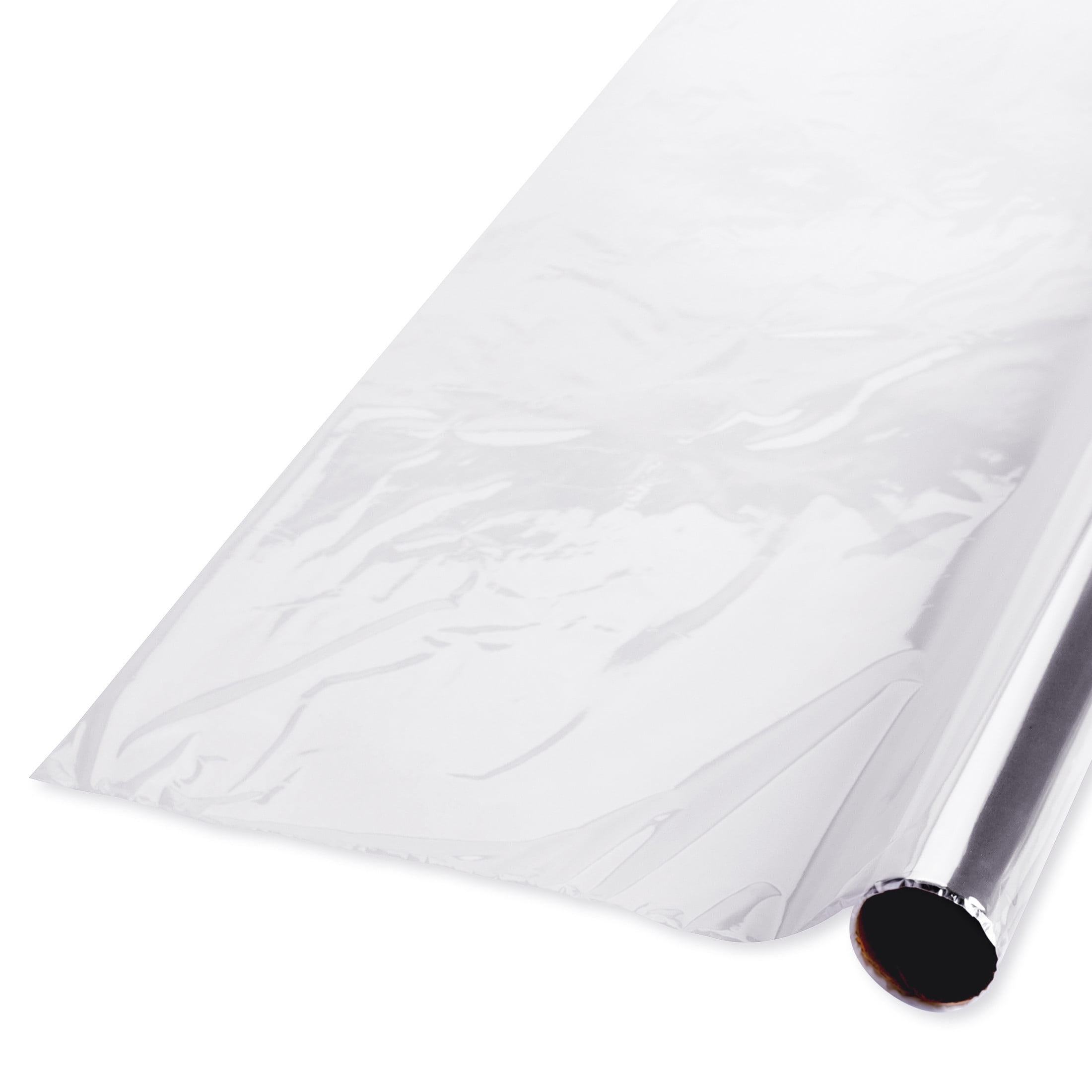 American Greetings 30 Sq. ft. Clear Cellophane Wrapping Paper for Christmas, Birthdays, All Occasions (120 in x 30 in., 1-Roll)