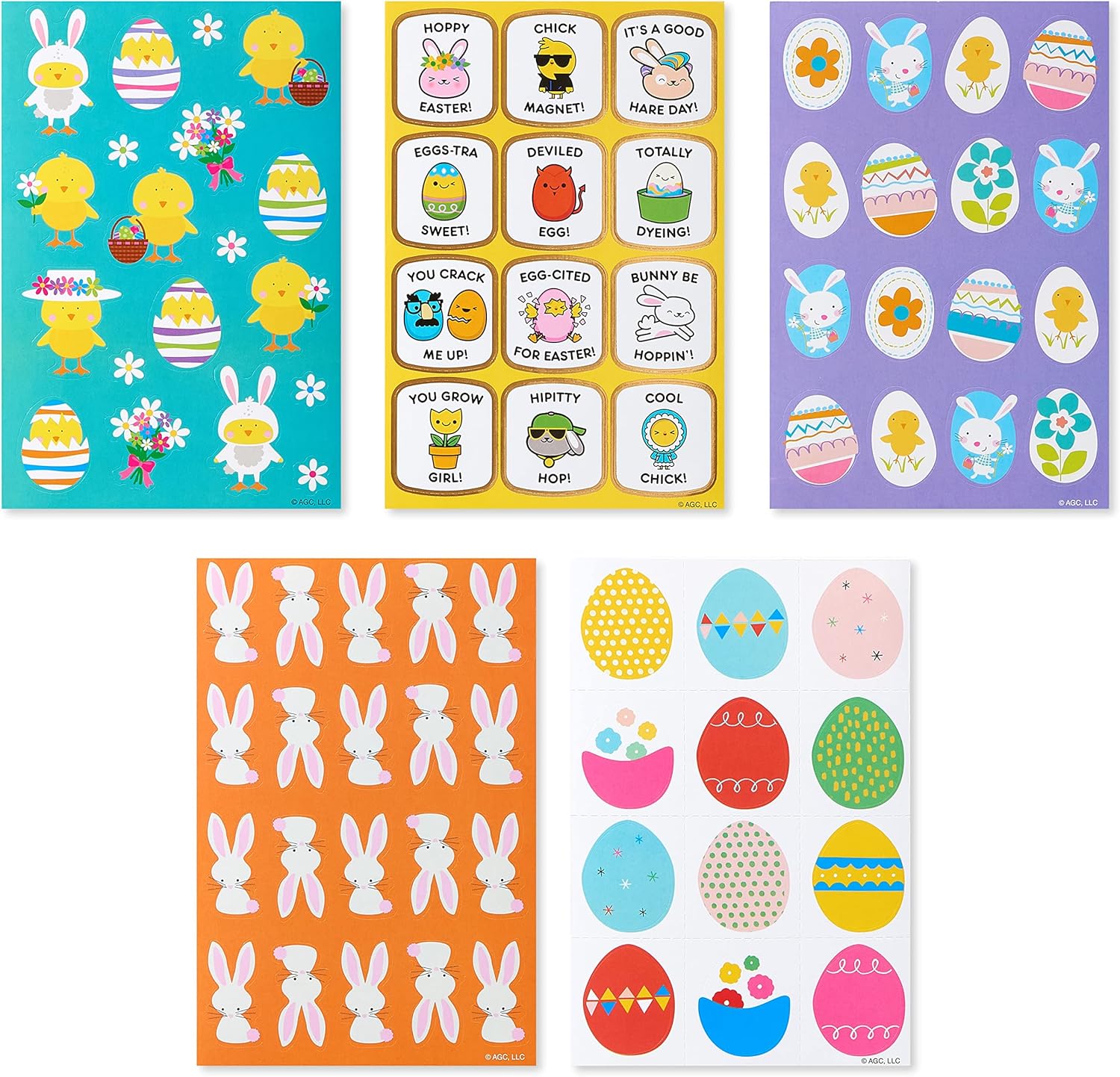 American Greetings 316Count Easter Stickers for Kids, Easter Eggs and